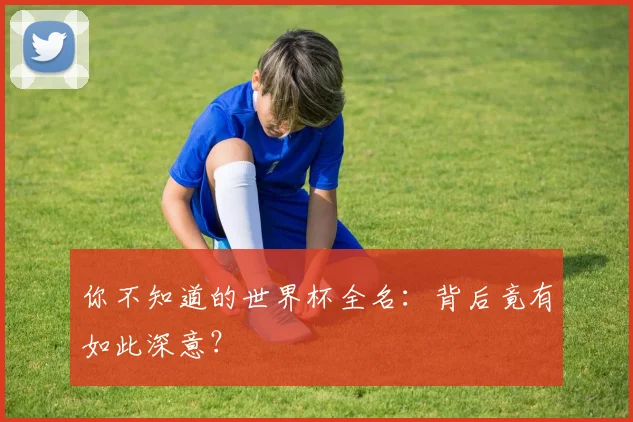你不知道的世界杯全名：背后竟有如此深意？